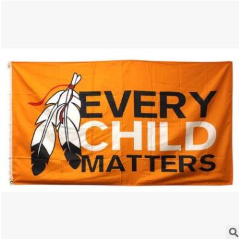 速卖通亚马逊外贸旗帜 EVERY CHILD MATTERS 90*150cm 涤纶挂旗