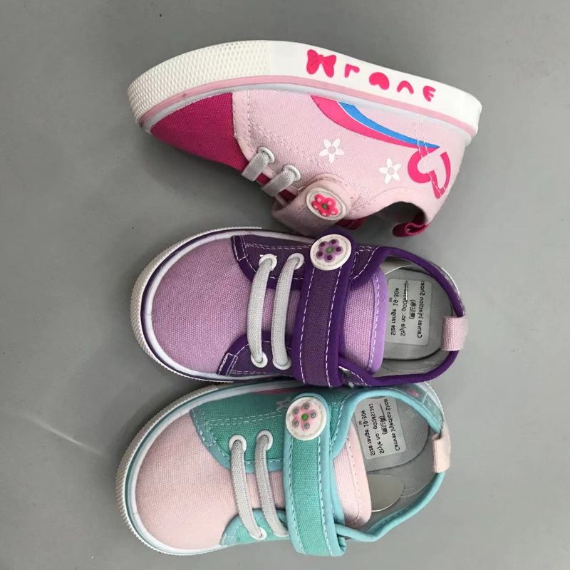 Baby canvas shoes, children's shoes, children's soft-soled board shoes, children's webbing, boys' canvas shoes 16 details Picture