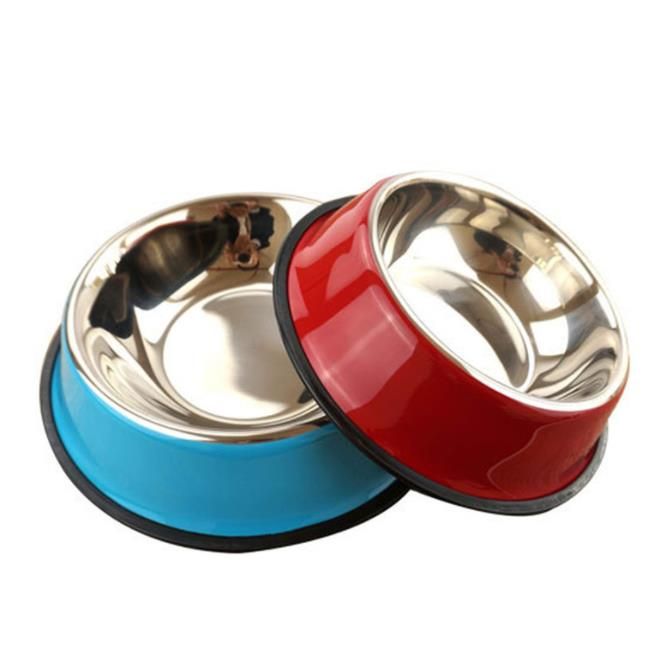 Stainless steel colored dog bowls and cat bowls Specification image