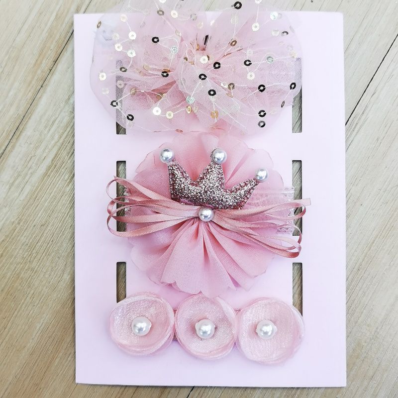 Fabricante al por mayor niños accesorios diadema versión coreana cute princess headwear gift box set details Picture