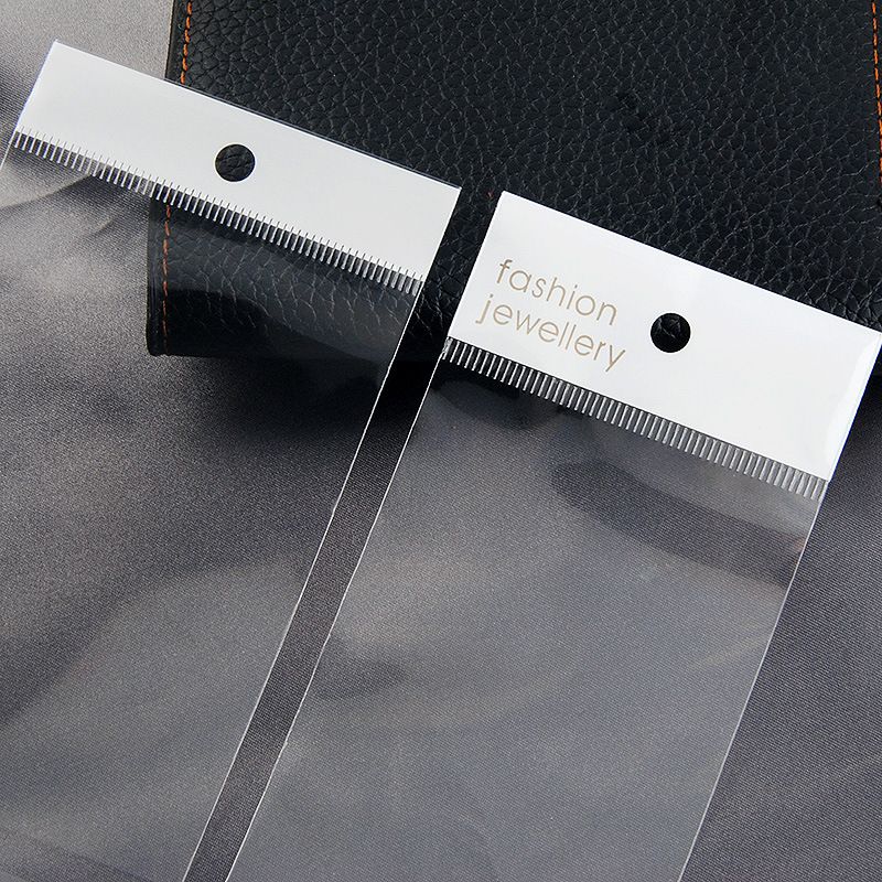 厂家直销OPP袋子透明自封口彩色印刷饰品包装袋卡片现货款塑料袋详情图2