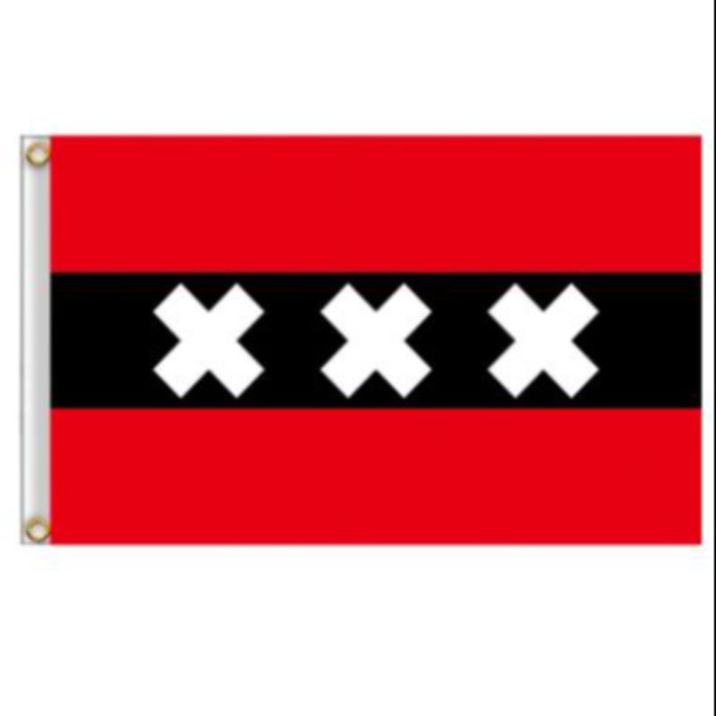 阿姆斯特丹州旗 Amsterdam Flag 90x150cm详情图1