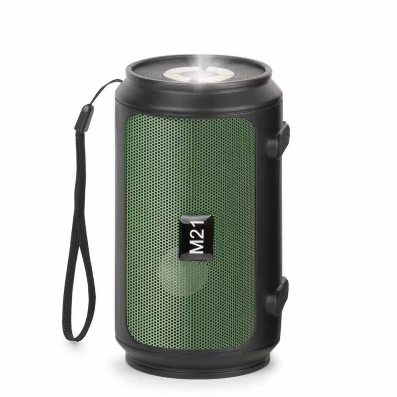 M21 New outdoor portable wireless Bluetooth subwoofer with solar panel charging, flashlight and Bluetooth speaker