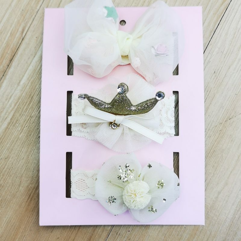 Fabricante al por mayor niños accesorios diadema versión coreana cute princess headwear gift box set Item Picture