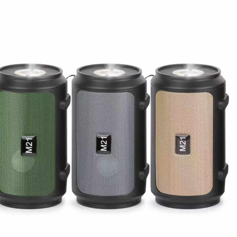 M21 New outdoor portable wireless Bluetooth subwoofer with solar panel charging, flashlight and Bluetooth speaker Item Picture