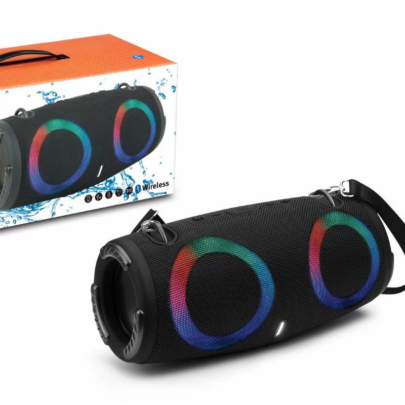 蓝牙音箱/蓝牙音响/三代小战鼓带灯白底实物图