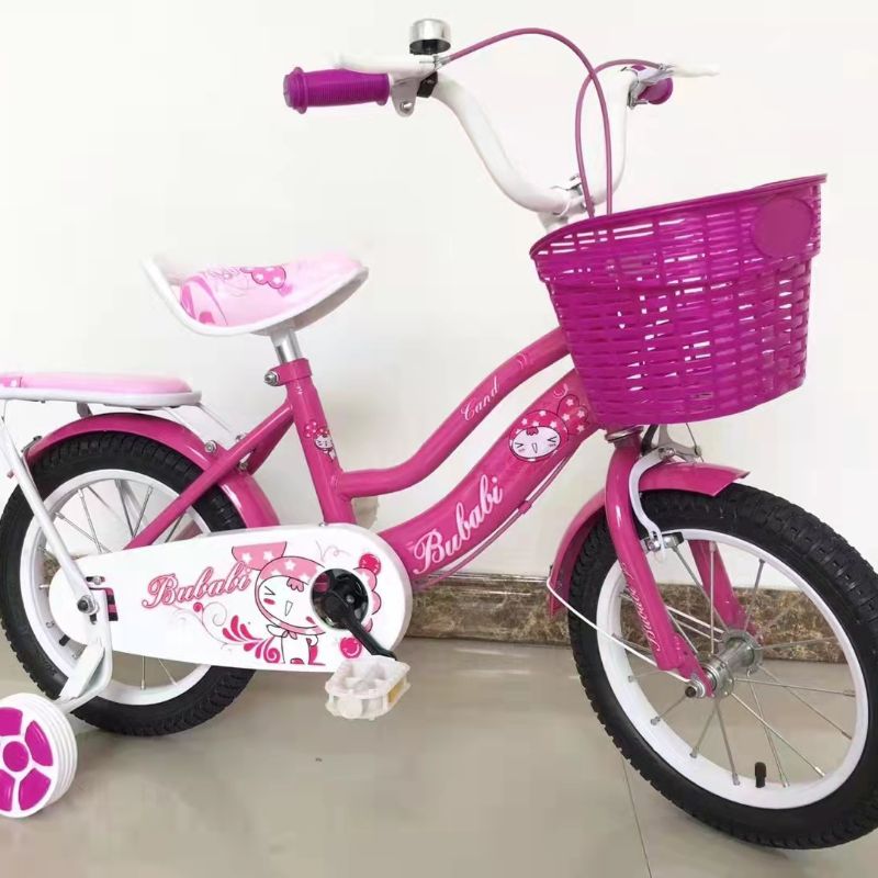 儿童自行车 童车 12寸 14寸 16寸 18寸 20寸 公主 粉色 梅红 玫红 紫色 载人 坐垫 小学生 女孩 