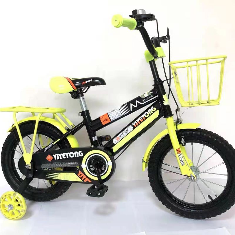 Children's bicycles, strollers, plastic baskets, boys' 12-inch, 14-inch, 16-inch water bottles, blue back hangers, bells, high-end luminous guard wheels Specification image
