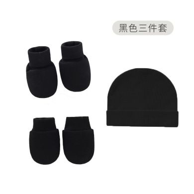 newborn baby caps anti-grab gloves foot cover summer single layer baby hat hand and foot cover