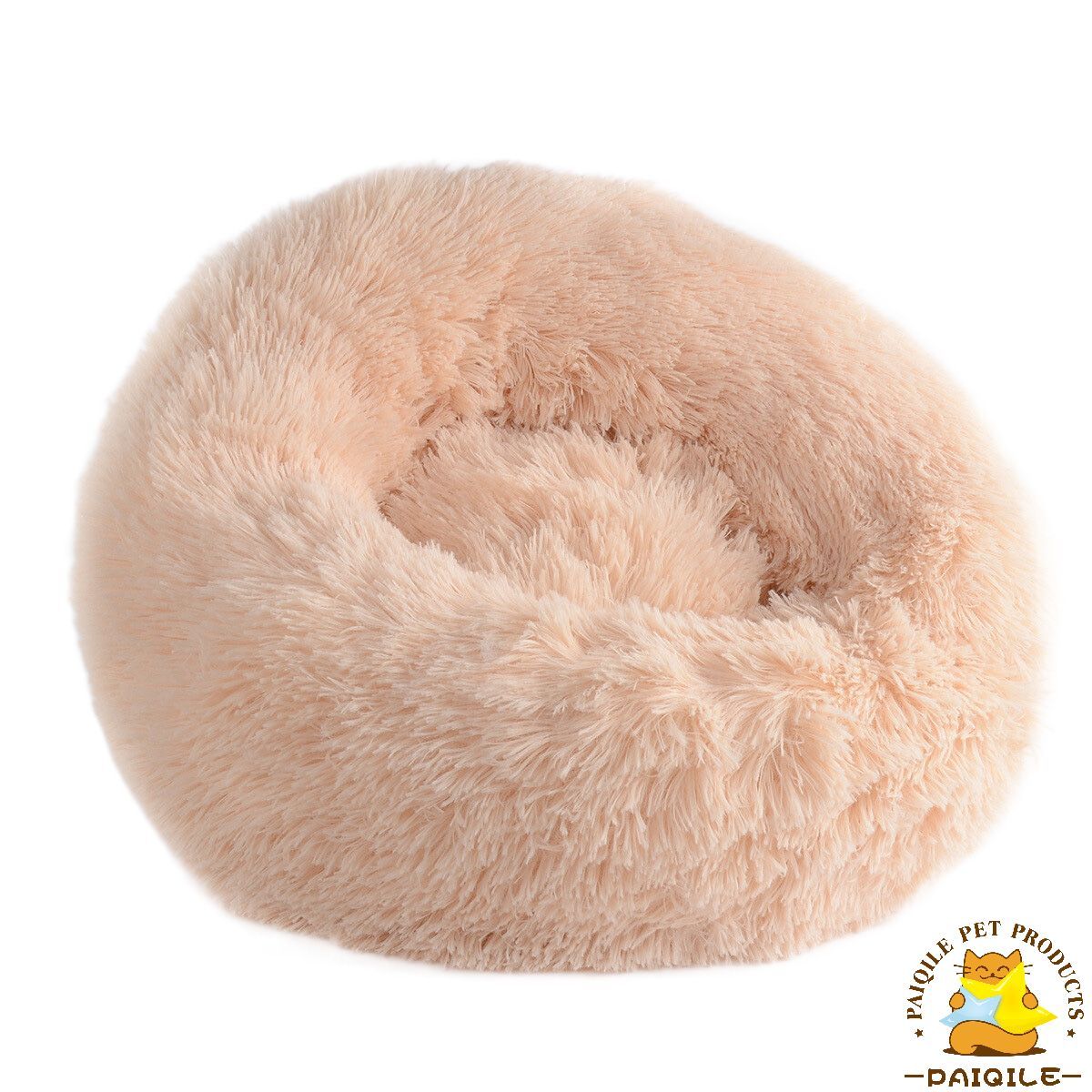 猫窝 狗窝 可拆洗圆形长毛绒宠物窝猫窝保暖宠物用品狗床宠物床宠物垫子详情图3