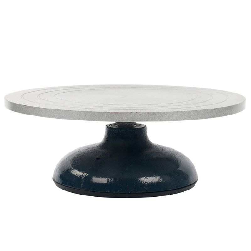  18cm泥塑盘铸铁转盘转台带缓震垫小号雕刻台18CM 直径雕刻轮