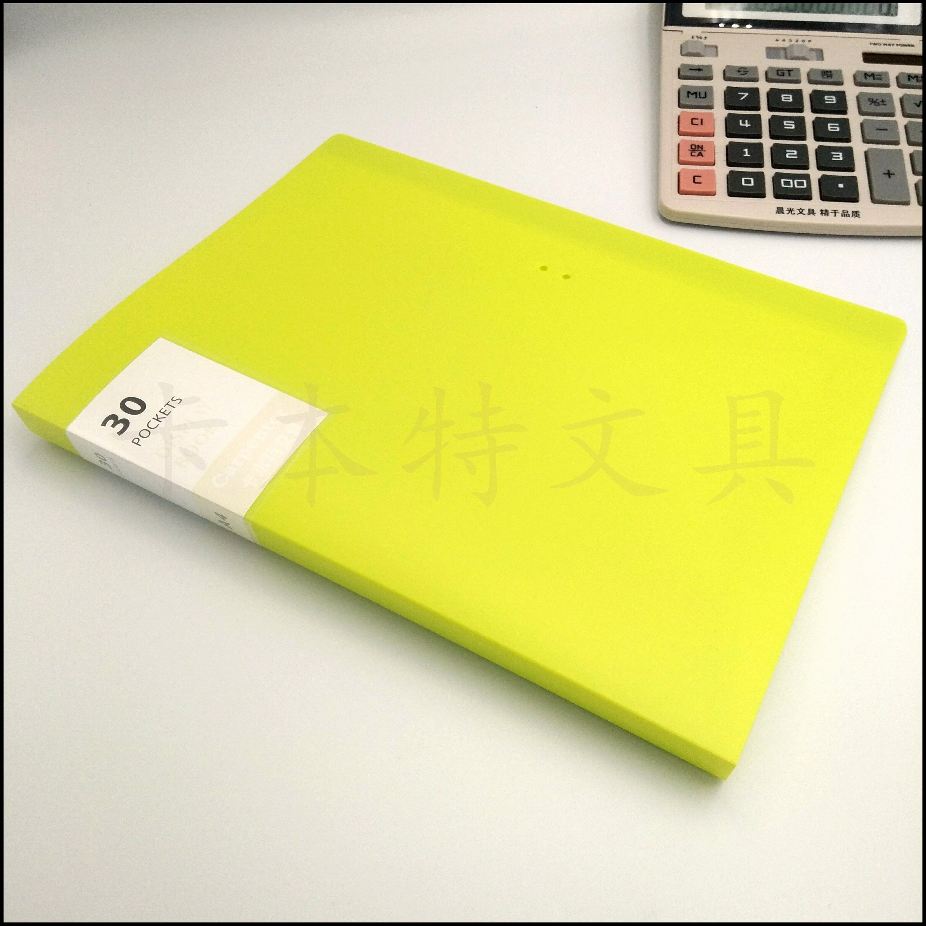 A4 document book, 60-page file book, office stationery holder, student test paper book, factory direct sales, classified book Specification image