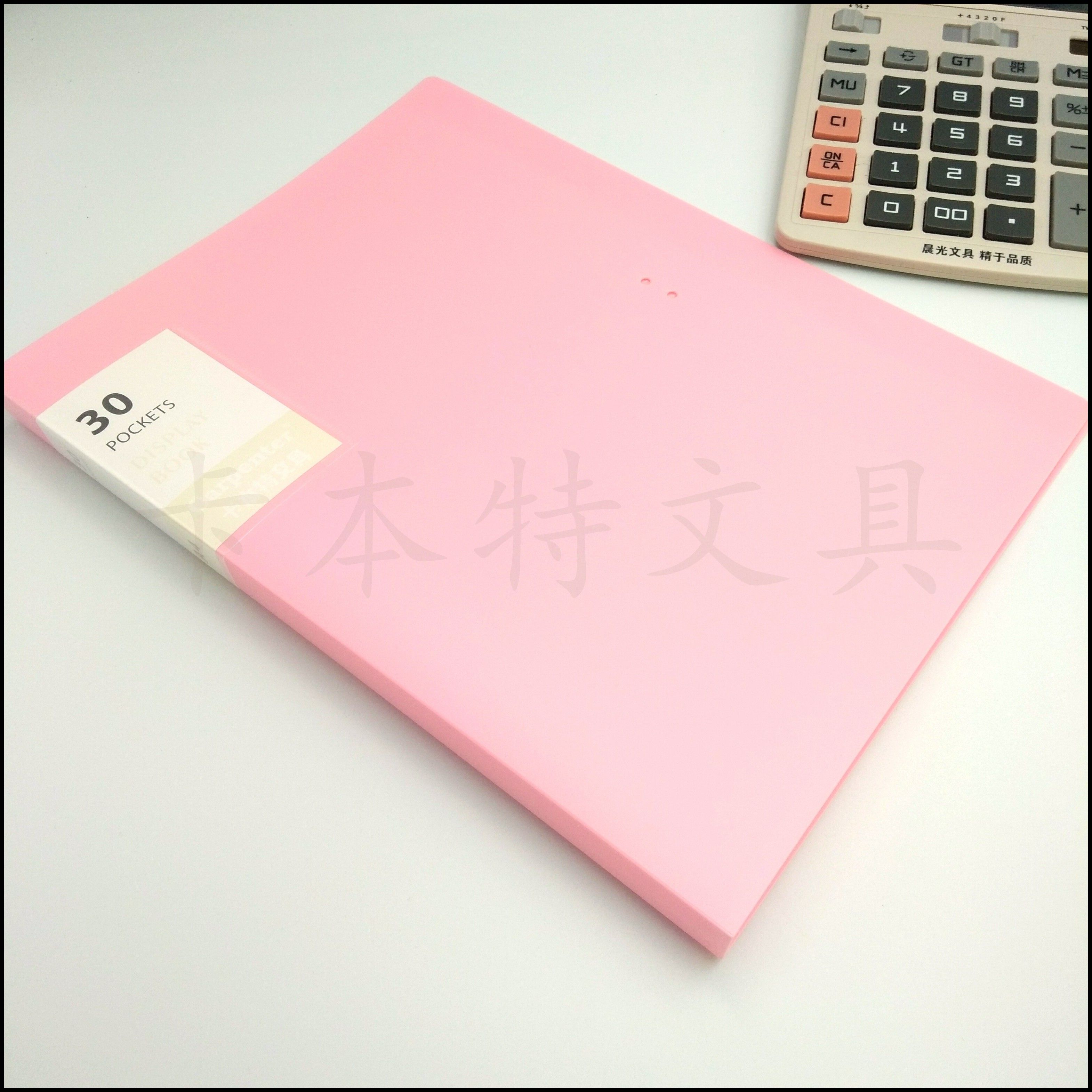 A4 document book, 60-page file book, office stationery holder, student test paper book, factory direct sales, classified book Item Picture