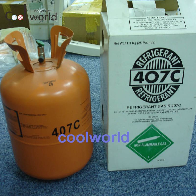 407C制冷剂 冷媒雪种 净重11.3公斤 钢瓶包装 汽车空调环保制冷剂详情图1
