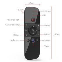 新款 M8无线飞行鼠标陀螺仪智能语音遥控器 适用于 Android 电视盒