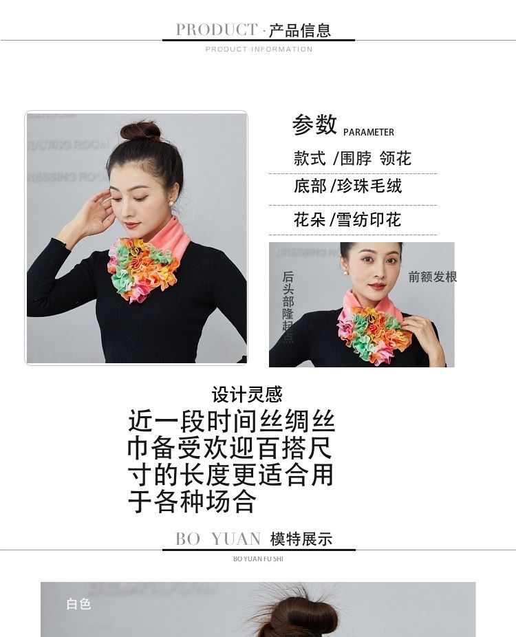 New 2022 Fashion Korean version, the same style as the Internet celebrity, with fleece and thickened, versatile neck guards for women in winter pic 3