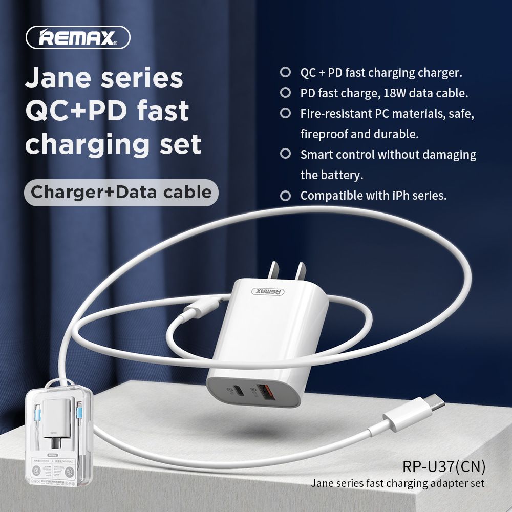 REMAX Fast charging adapter 18W head thumbnail