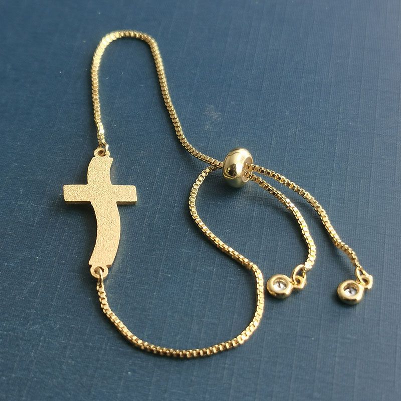 DIY handmade jewelry, retro cross pendant base, frosted pendant, titanium steel bracelet, necklace material Application Scenario