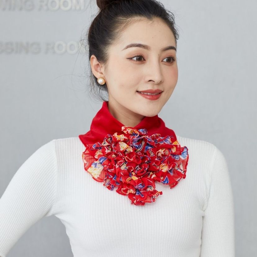 New 2022 Fashion Korean version, the same style as the Internet celebrity, with fleece and thickened, versatile neck guards for women in winter Specification image