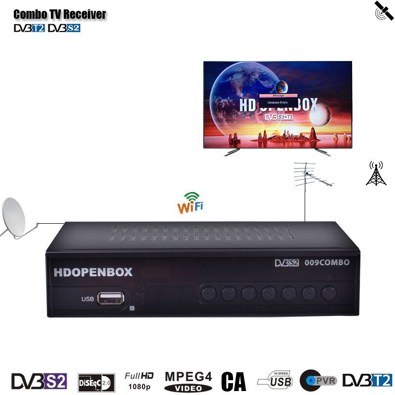 DVB-T2 combo 高清数字地面电视机接收机 TV BOX 工厂直销出口中东图