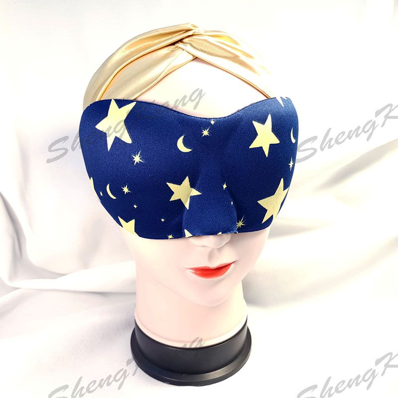 舒适透气立体3D眼罩印花睡眠眼罩睡觉神器护眼男女助眠眼罩不压眼详情图4