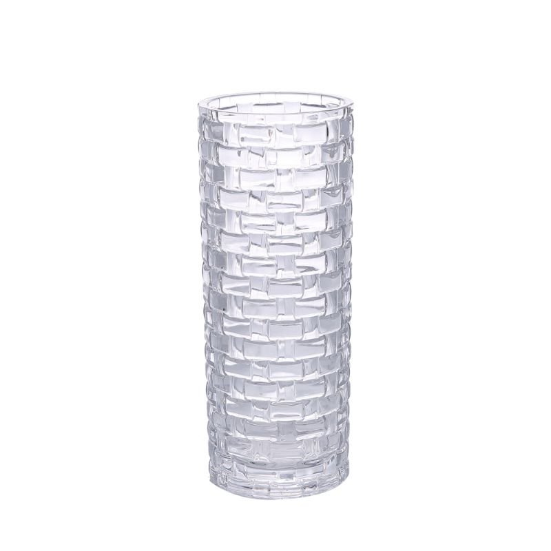 直筒系列水晶玻璃花瓶楚光玻璃岩纹详情图5