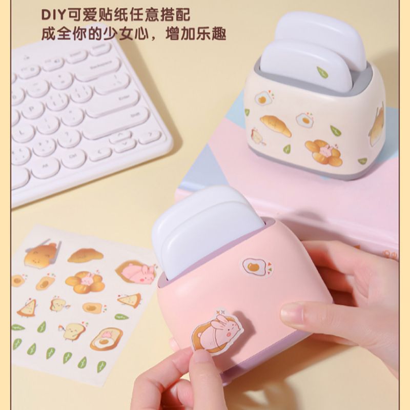 With a paper sticker wrapping machine, night light, cartoon mini LED desk lamp, USB charging desktop, bedside eye-protecting study lamp Application Scenario