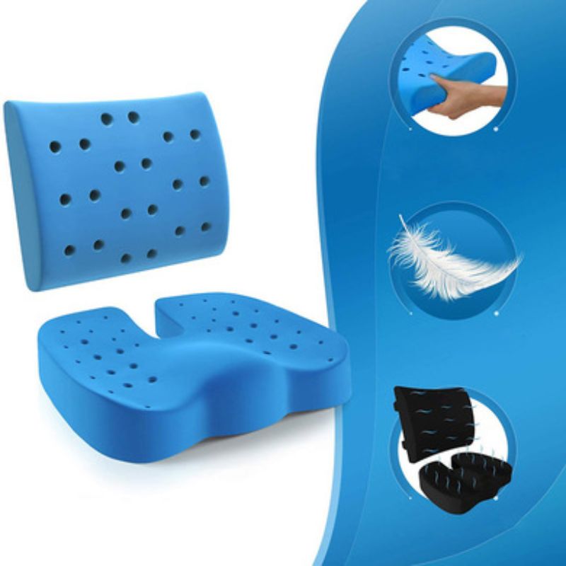 Cross-border breathable mesh fabric seat cushion waist support, suitable for all four seasons in the car office, direct sales from the manufacturer Specification image
