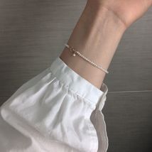 迷你baby小珍珠手链简约14K包金白色天然淡水手串韩版chic可叠戴