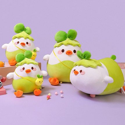 Cute little vegetable chicken Vicky stuffed stuffed Chinese cabbage sleeping pillow children's Muppet doll girl gift Item Picture