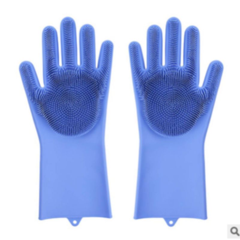 Silicone dishwashing gloves brush Item Picture