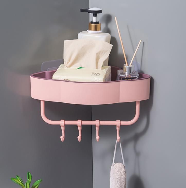 Punch-free corner shelf