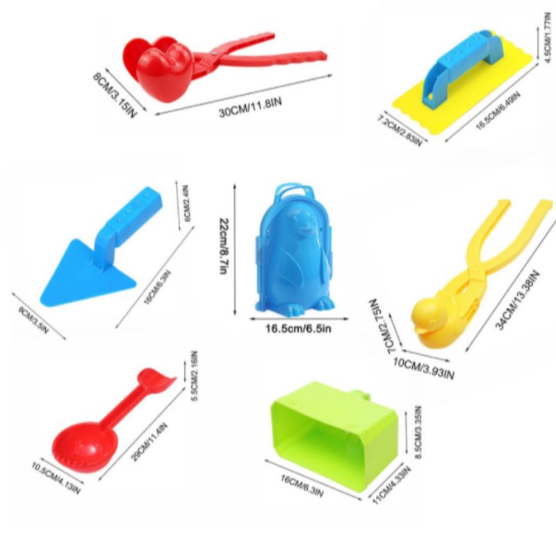 Snow play set for children Specification drawing