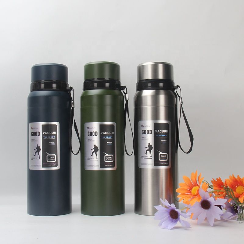 Contigo water bottle 750ml thermos 304 Stainless steel keep hot and cold have bag water bottle with silicone bands thumbnail