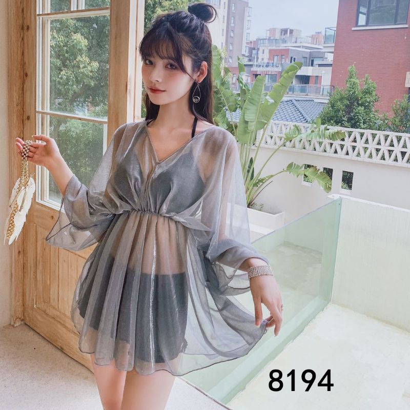 Polyester Still Swimsuit Fairy Three-Piece Set Outer Yarn 8194 Specification drawing