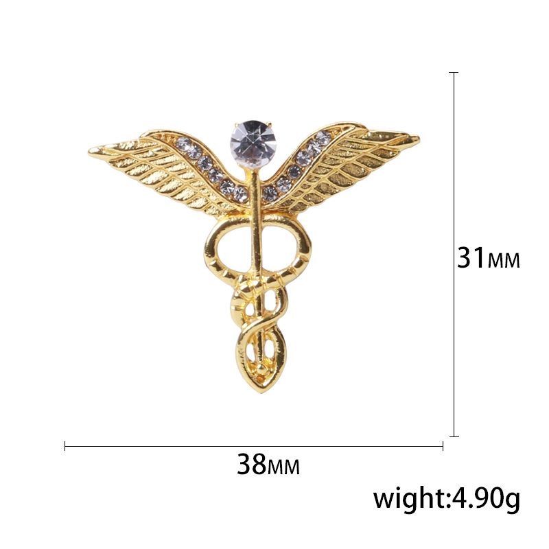 Ziyang's new factory direct sales men's brooches, brooches, high-end Korean suit jackets, badges, wings, scepters, suit collars, pin buttons, women's retro badges details Picture