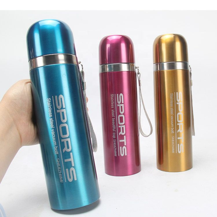 coffee mugs 500ml bullet bottle vacuum cold bottle sublimation blanks water bottles stainless steel vacuum flask