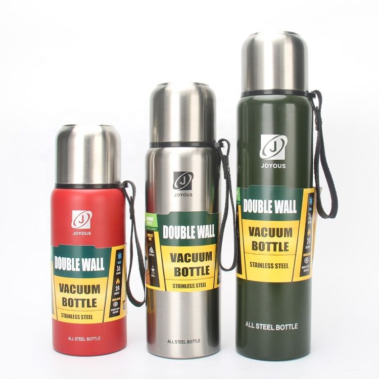 Hight quality new stainless all-steel large capacity Hiking Drinking patterned vacuum flask coffee cup thumbnail