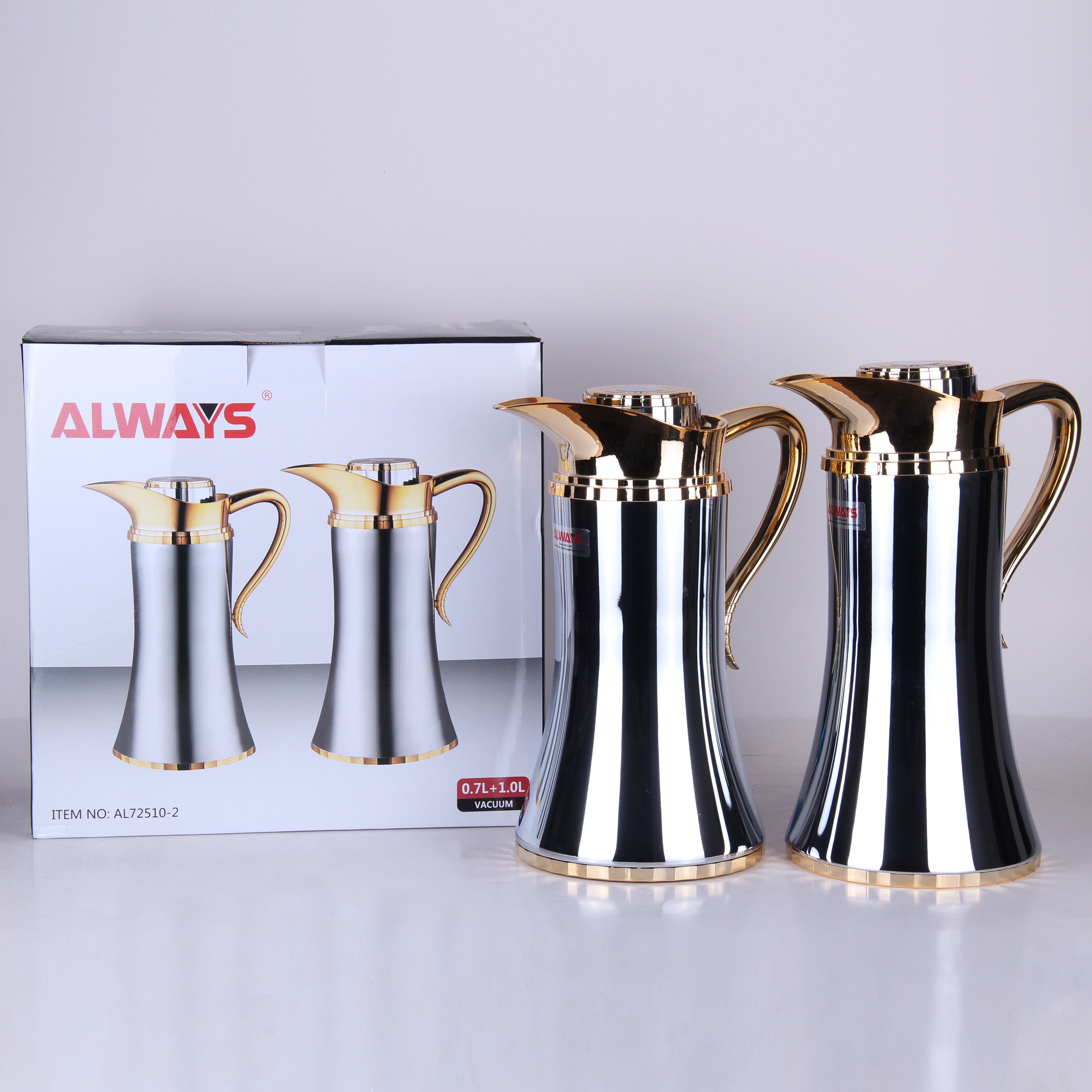 Camel-king thermos flask Two piece coffee pot Thermos flask with glass inner liner for large capacity hot water details Picture