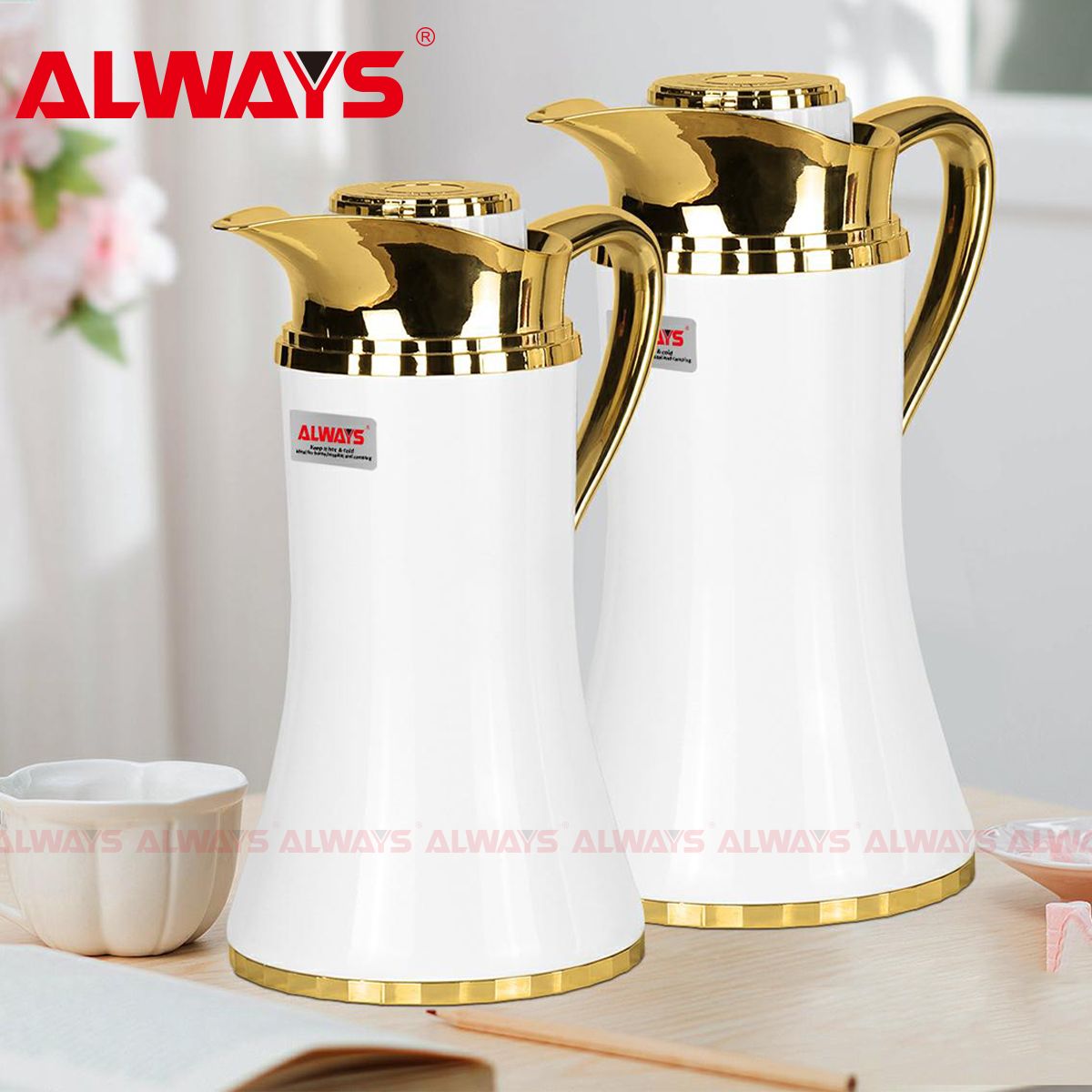Camel-king thermos flask Two piece coffee pot Thermos flask with glass inner liner for large capacity hot water full figure
