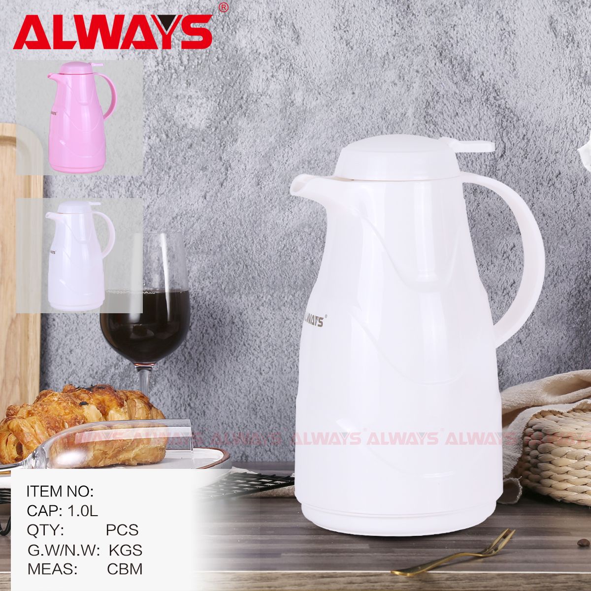 Thermos glass liner thermos kettle domestic thermos vacuum thermos flask large coffee-pot thermos flask