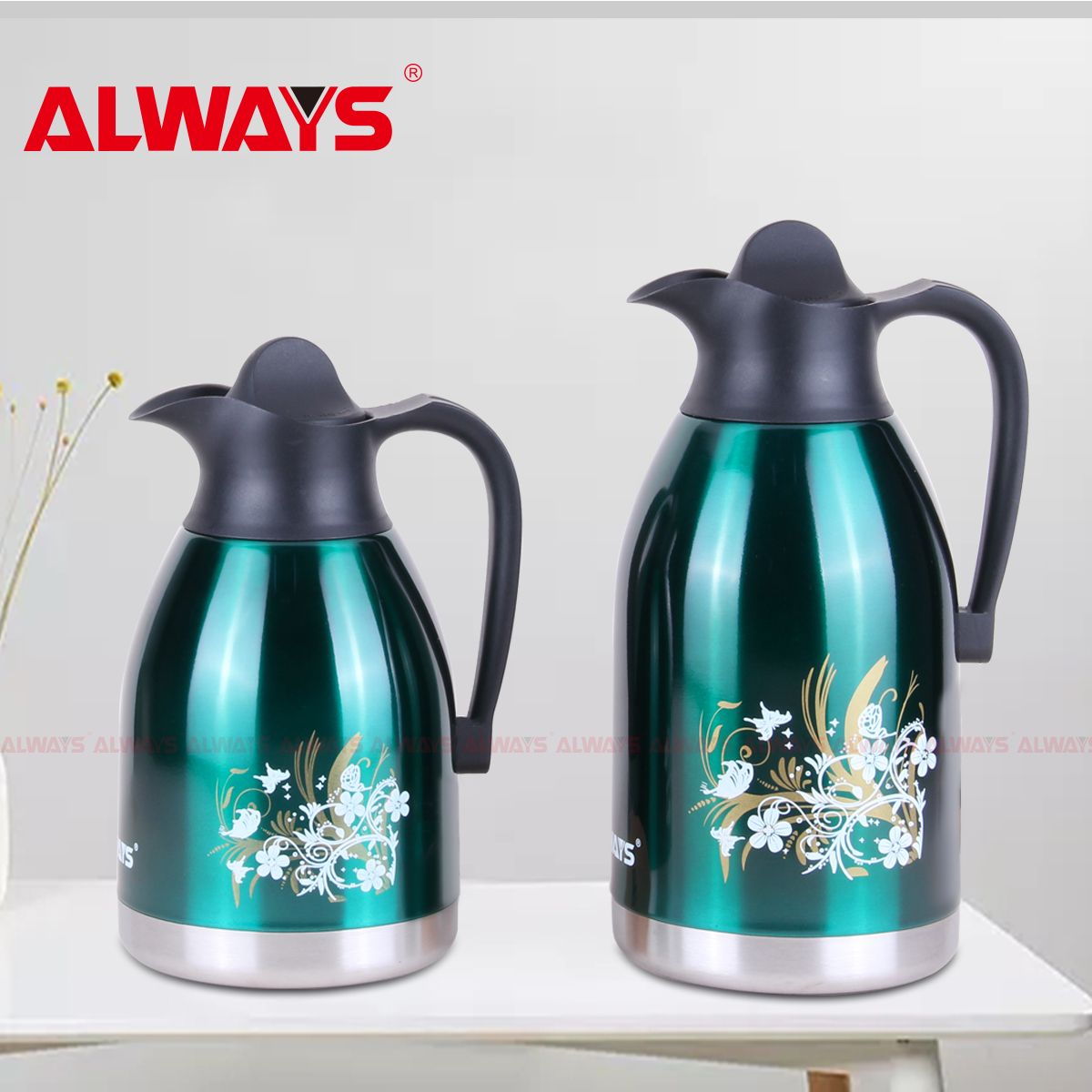 Yongfei thermos Flask YF3803CF, inner and outer stainless steel coffee pot