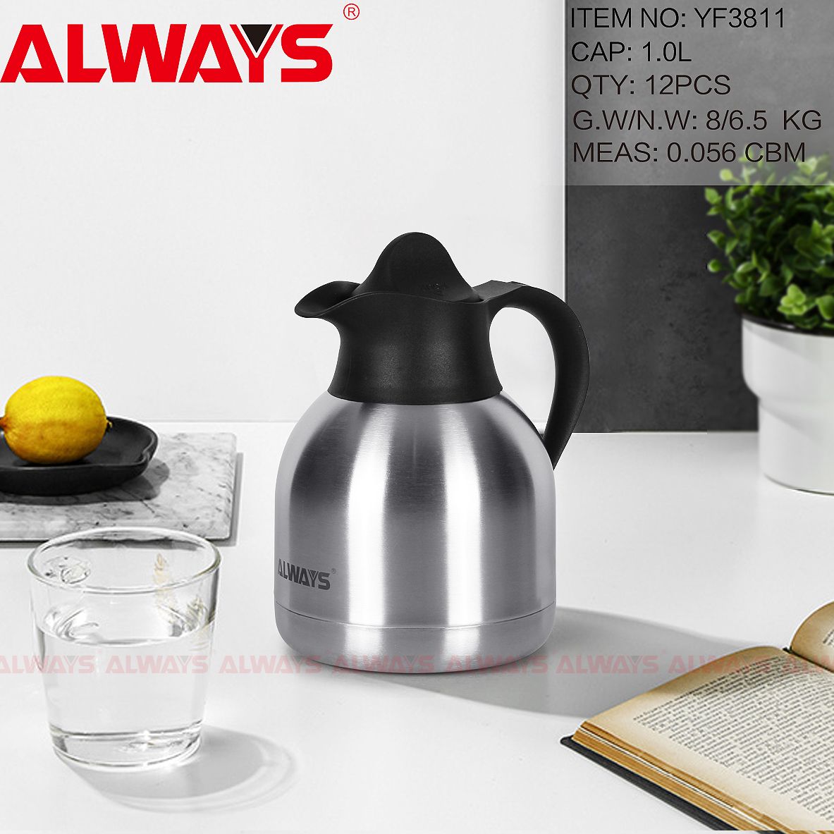 勇飞保温瓶3811不锈钢咖啡壶