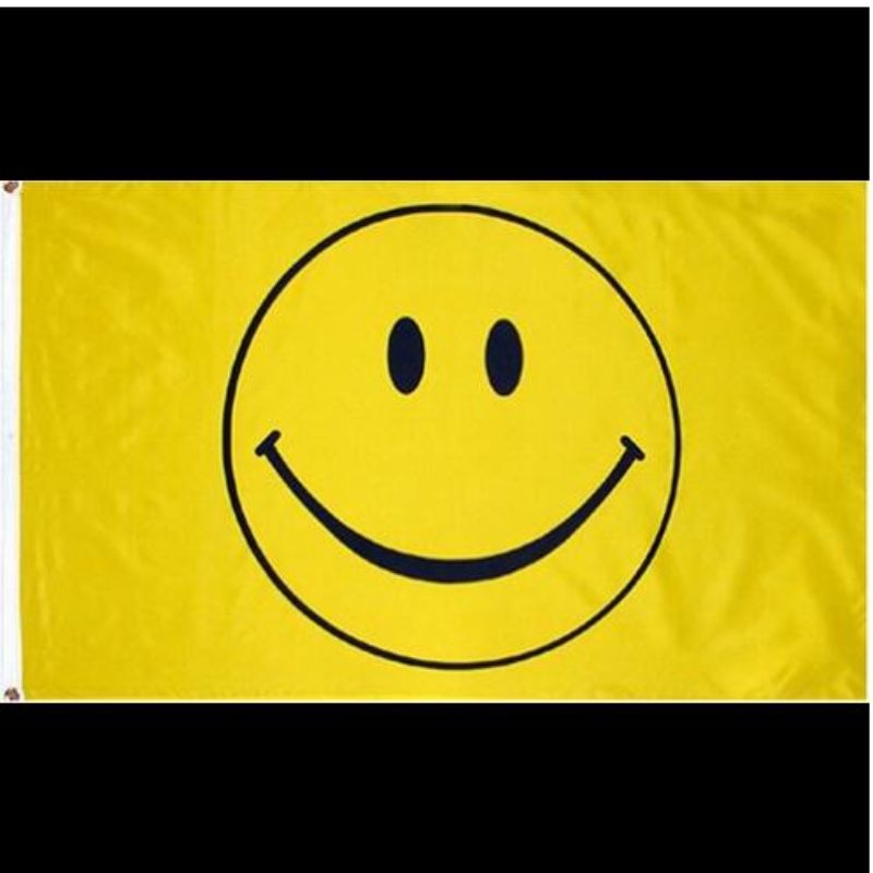 微笑旗笑脸旗 Happy Face (Smiley yellow) Flag