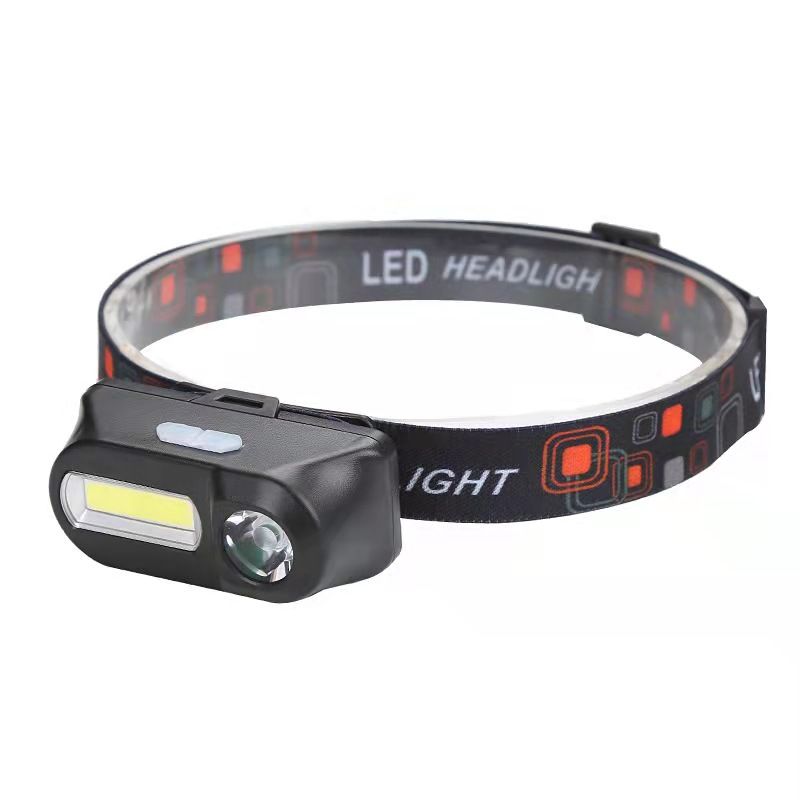 New fishing light wholesale, multi-functional USB charging head lamp, head-mounted outdoor emergency portable long-range lighting lamp