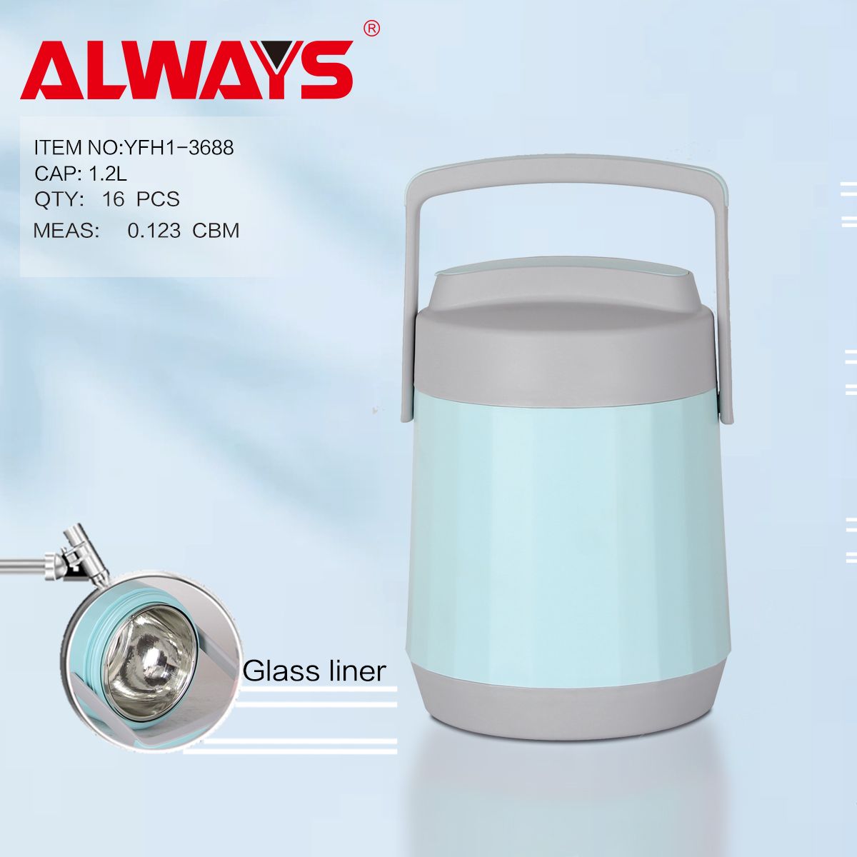 Yongfei Thermos Flask 3688 Insulated Rice bucket