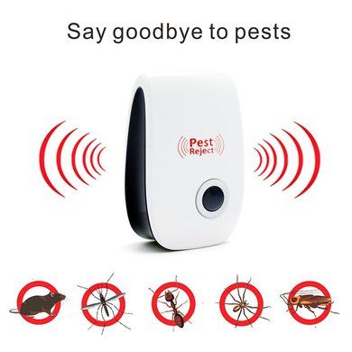 Pest reject 家用多功能超声波电子驱鼠器 亚马逊爆款驱蚊驱虫器图