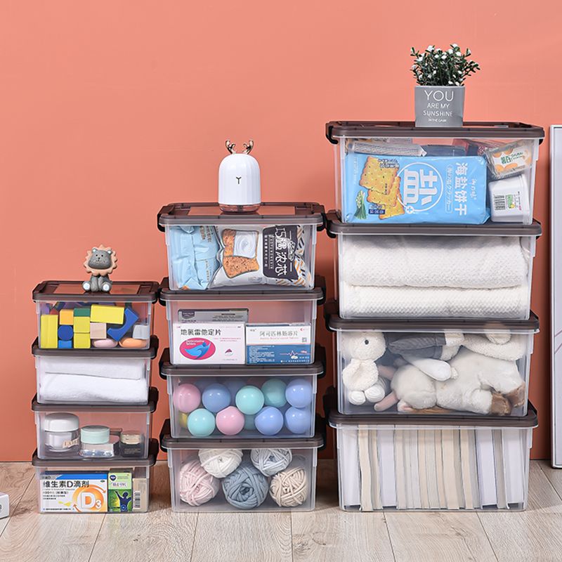 Sealed box, transparent plastic storage box, children's toy storage box, household sealed dust-proof and moisture-proof storage box full figure