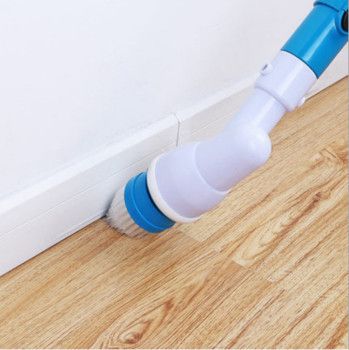 Electric cleaning brush, long-handled rotating wireless charging, bathroom, toilet floor, tile gaps, hard bristle floor scrubber Specification image