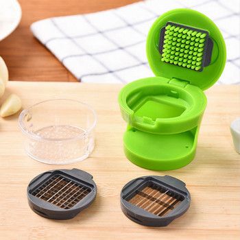 Garlic Chopper Multi-function garlic grinder 2-in-1 Portable mini with lid press garlic grinder details Picture